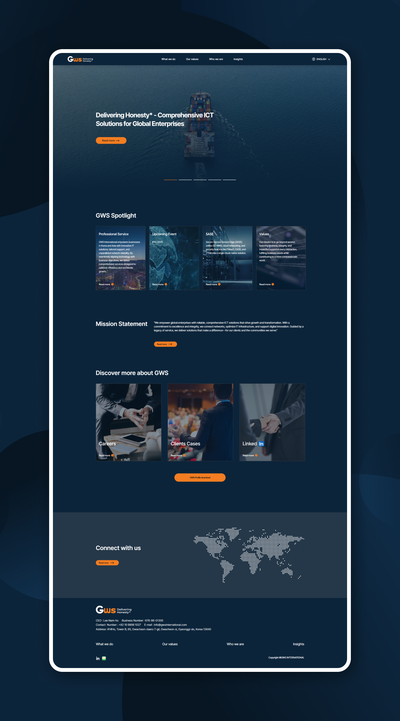 GWS International PC디자인